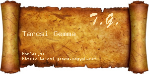 Tarcsi Gemma névjegykártya